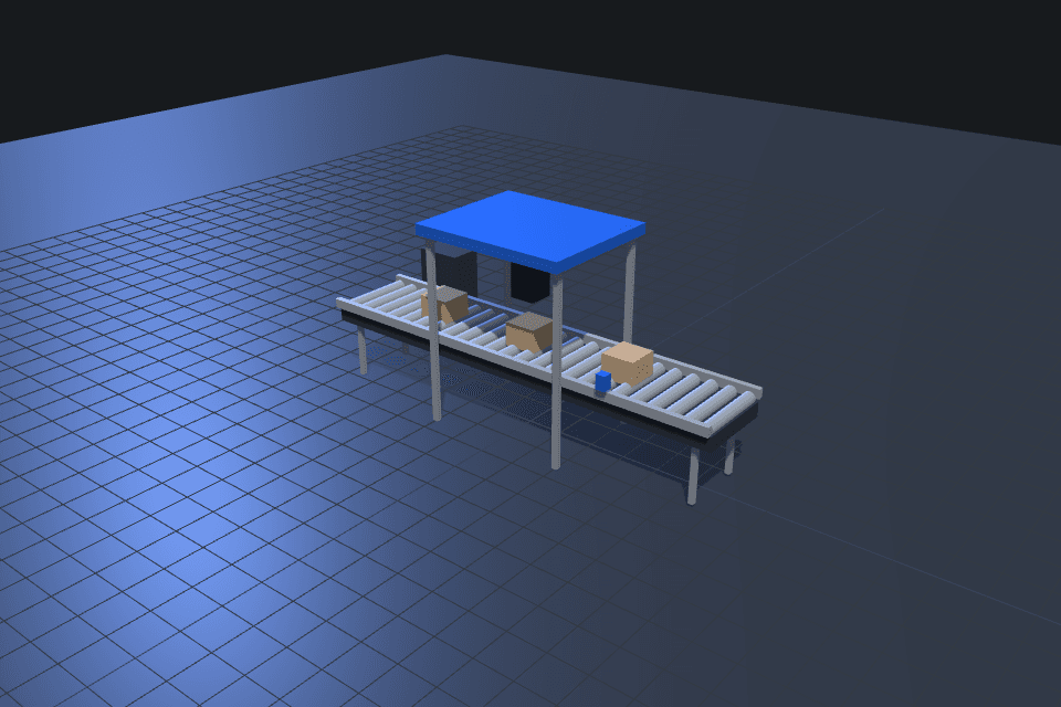 CAD concept illustration of Industrial automation