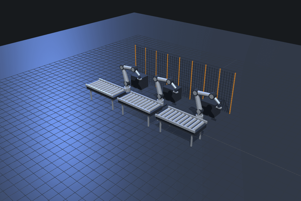 CAD concept illustration of Virtual factory