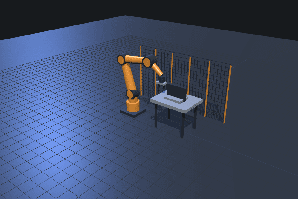 CAD concept illustration of Robotic welding